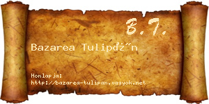 Bazarea Tulipán névjegykártya